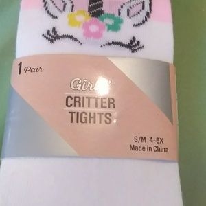 Girls 4/6 critter tights